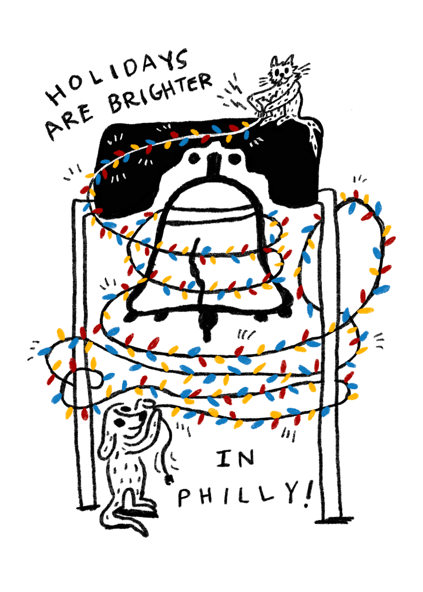 "Liberty Bell" Christmas Card