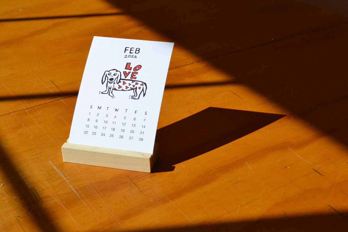 2026 Desktop Monthly Calendar (Philly Theme)