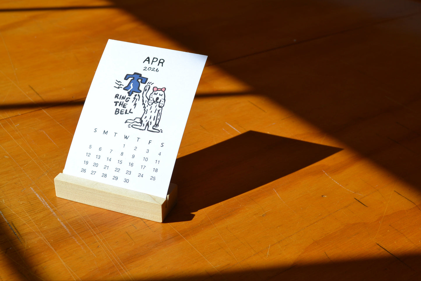 2026 Desktop Monthly Calendar (Philly Theme)