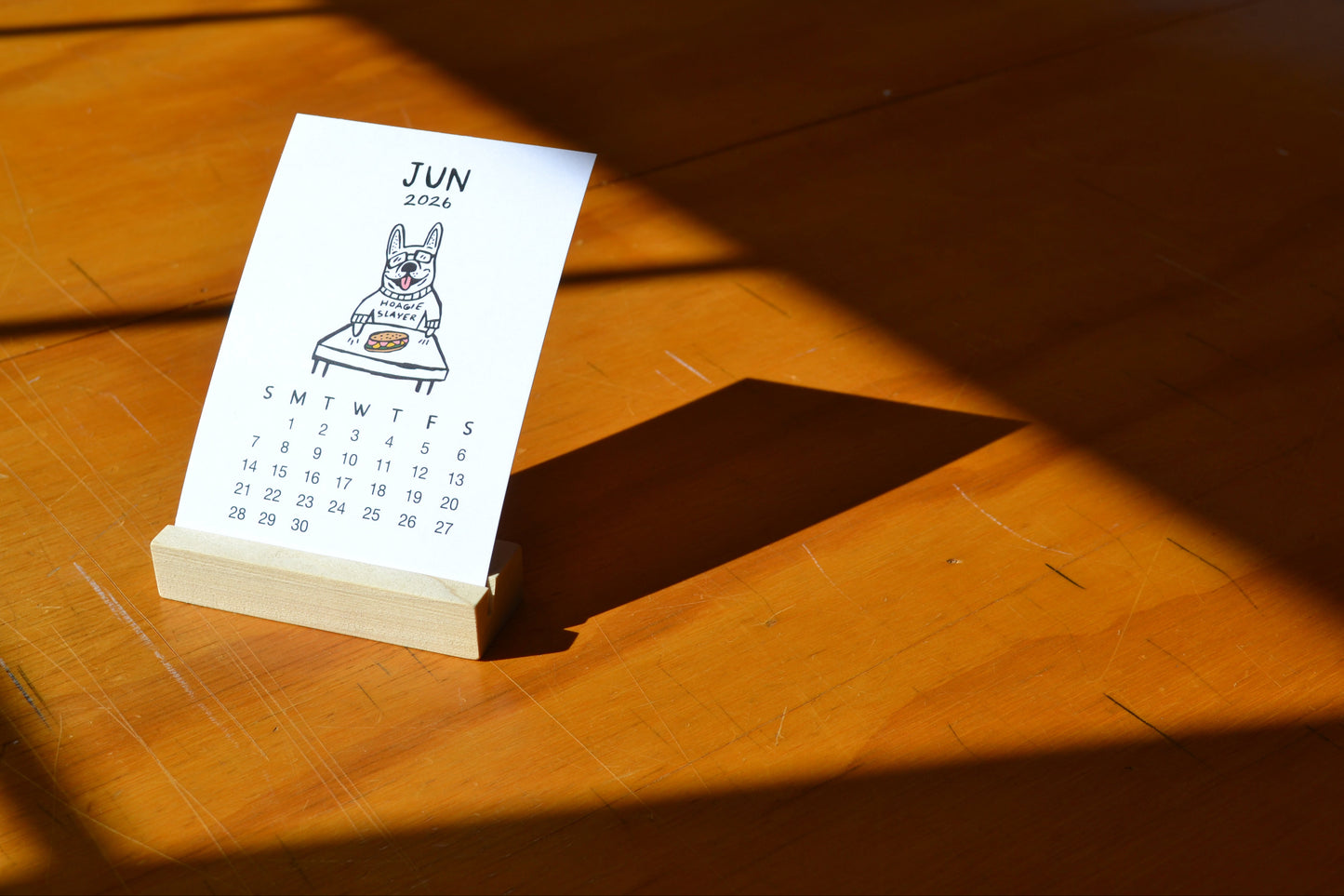 2026 Desktop Monthly Calendar (Philly Theme)