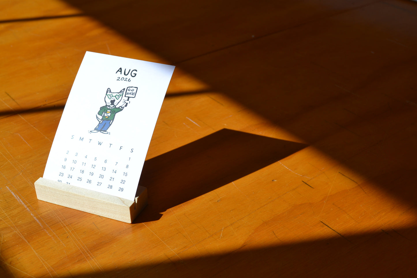 2026 Desktop Monthly Calendar (Philly Theme)