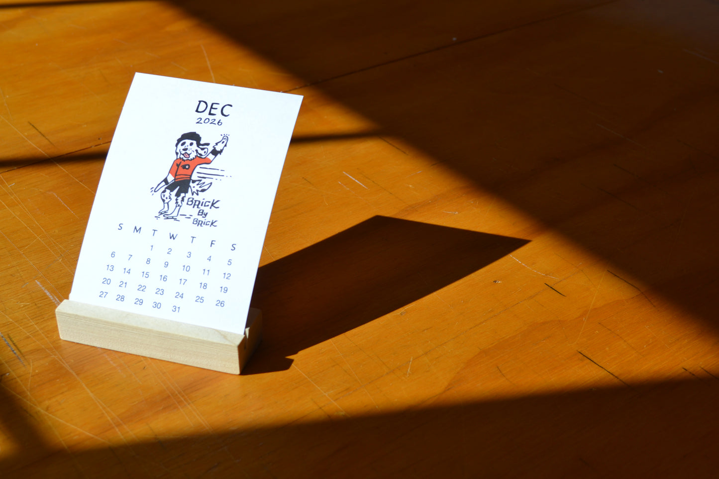 2026 Desktop Monthly Calendar (Philly Theme)