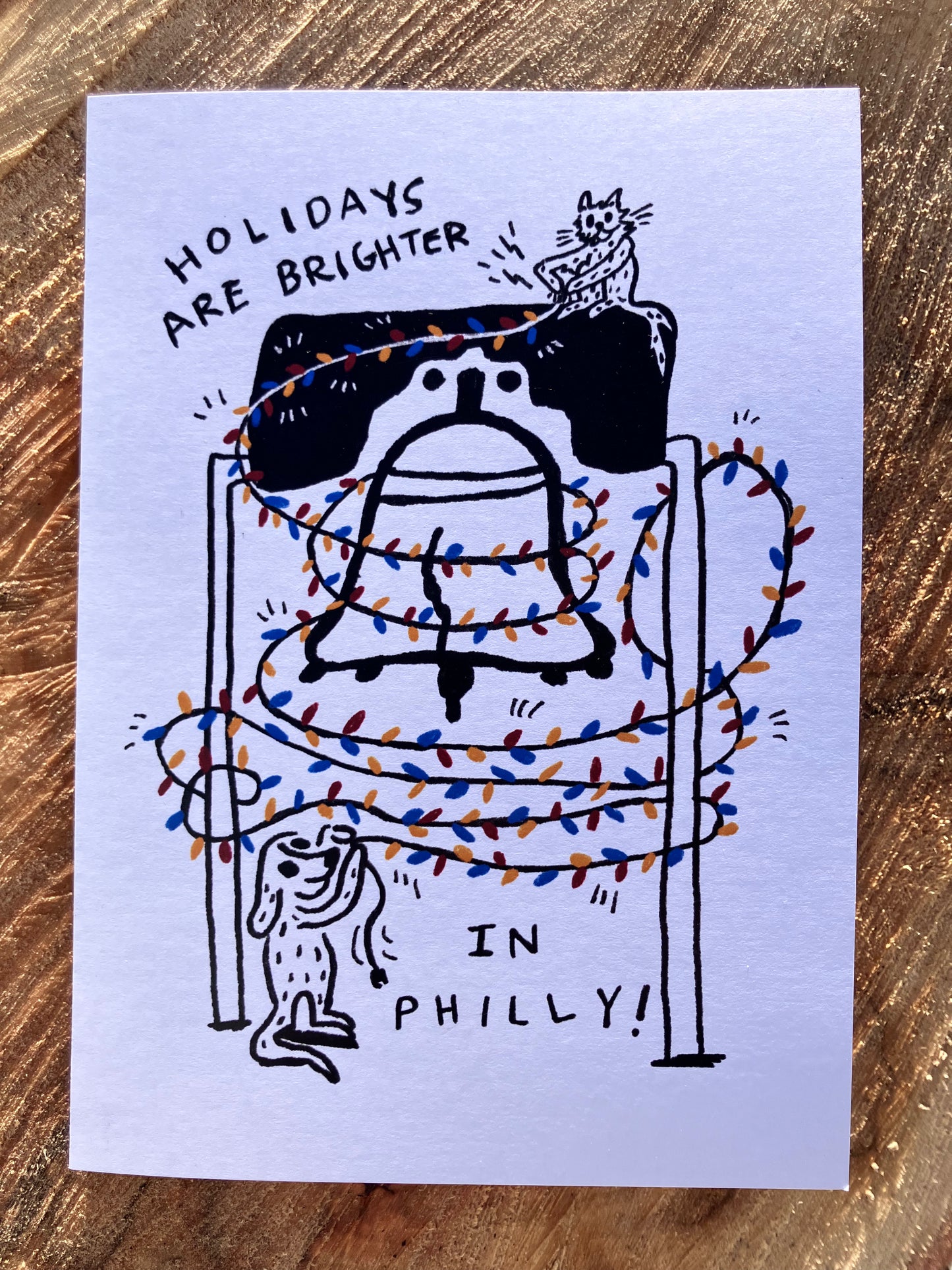"Liberty Bell" Christmas Card
